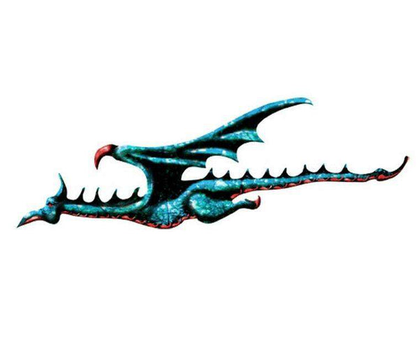 teal dragon sticker