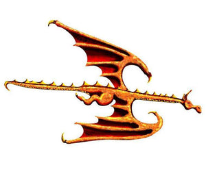 gold dragon wall sticker