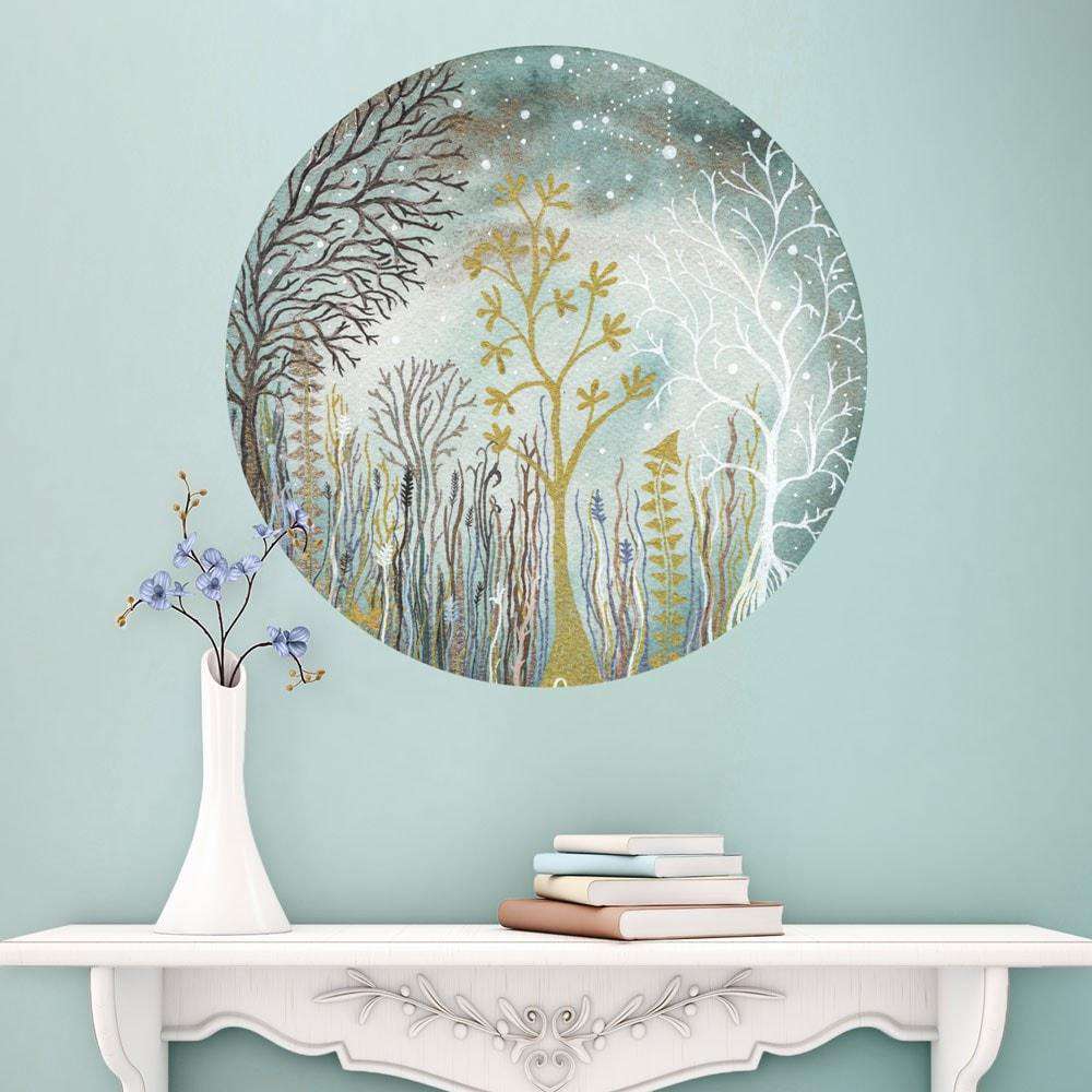 The Midsummer Triangle Wall Decal - Ethereal Art by Elise Mahan