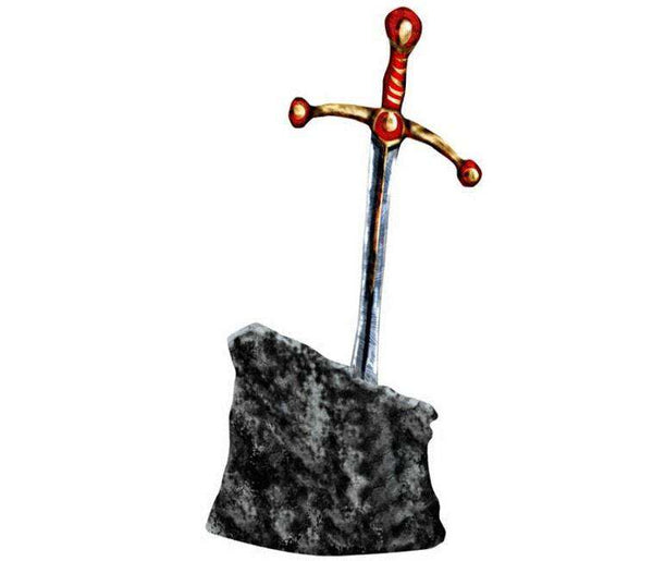 sword and stone sticker