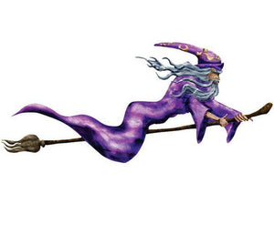 flying wizard wall sticker