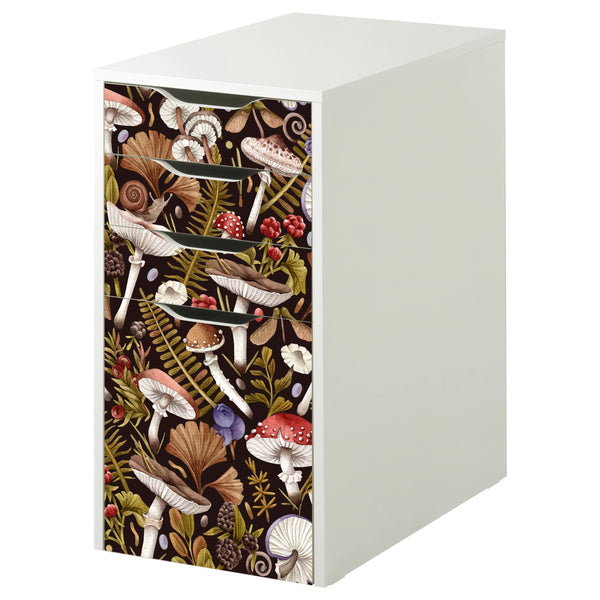 Decorative Skins for IKEA Alex Furniture - Mushroom & Toadstool Pattern