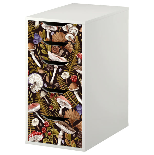 Decorative Skins for IKEA Alex Furniture - Mushroom & Toadstool Pattern