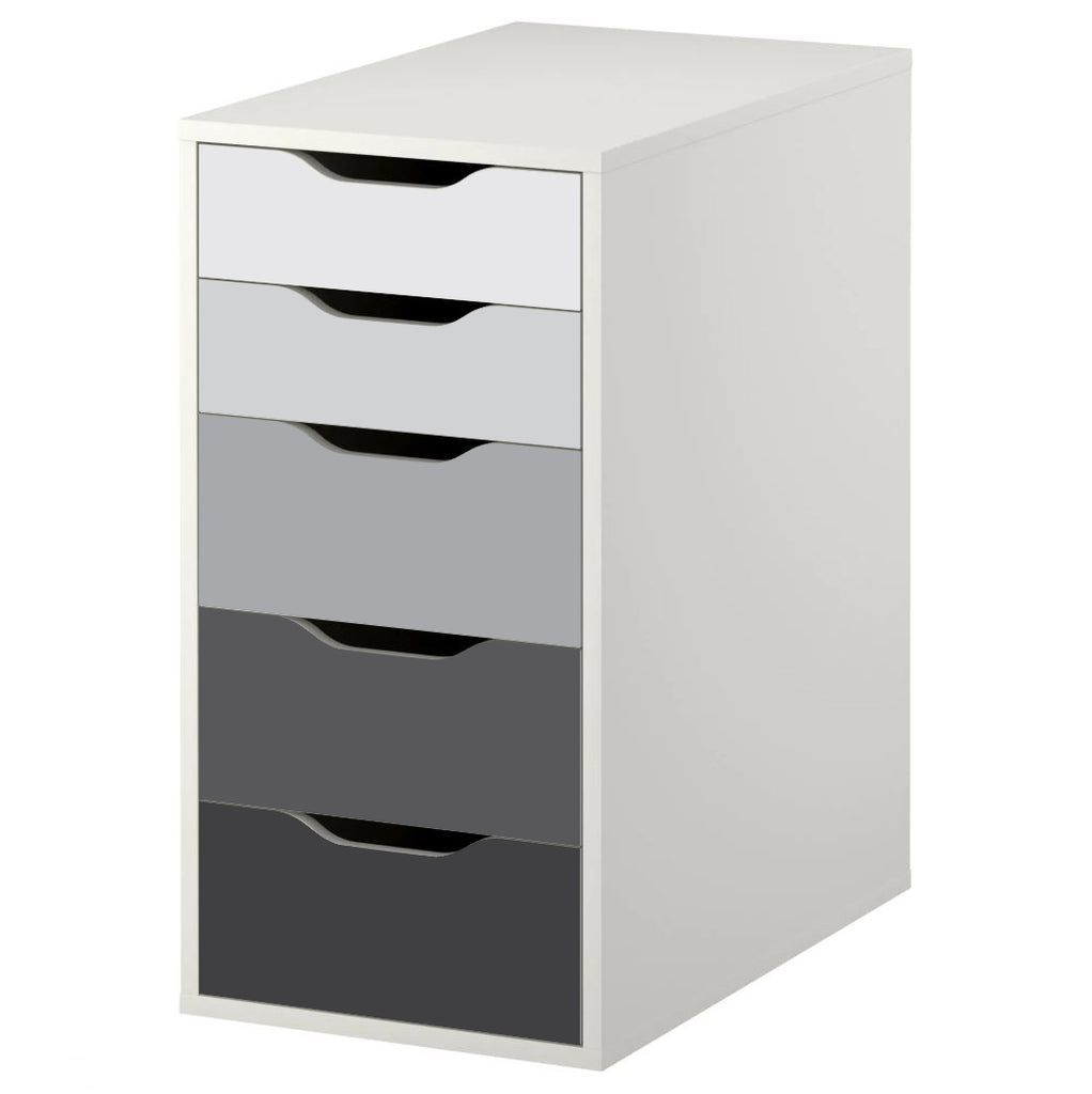 Grey Ombre Pattern Decal Set for IKEA Alex Drawer Unit