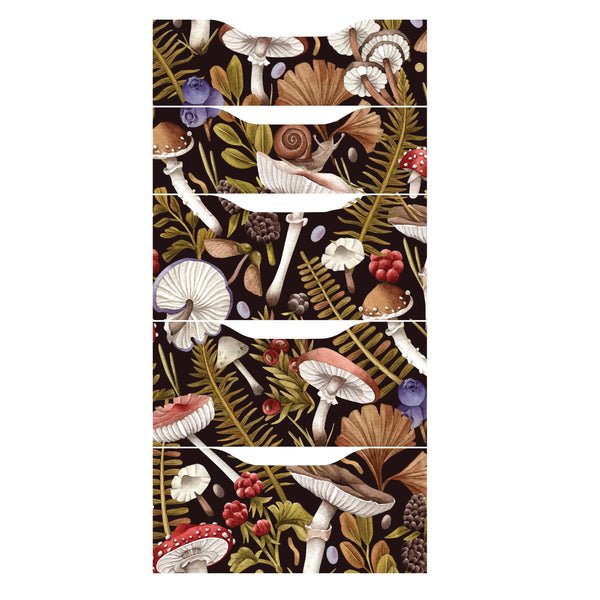 Decorative Skins for IKEA Alex Furniture - Mushroom & Toadstool Pattern