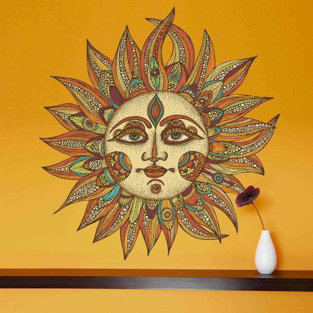 Celestial Sun Art Wall Sticker Decal – Helios by Valentina Harper