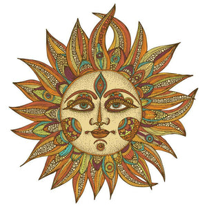 Celestial Sun Art Wall Sticker Decal – Helios by Valentina Harper