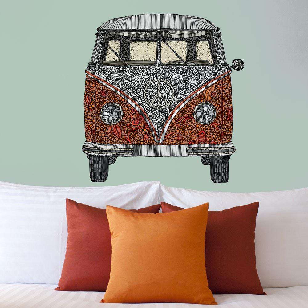 Volkswagen Bus Art Wall Sticker Decal – The Van by Valentina Harper