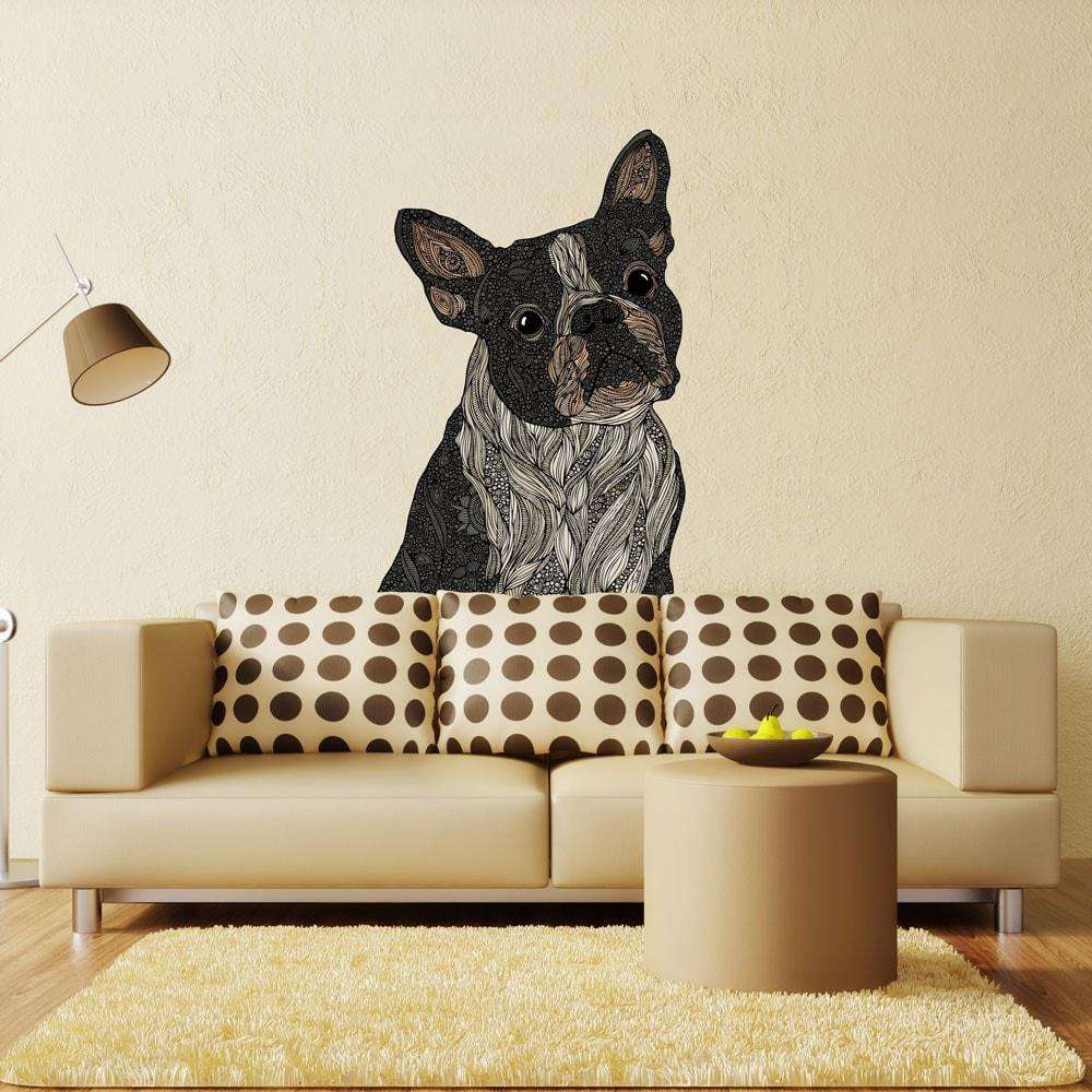 Boxer Dog Animal Art Wall Sticker Decal - Barkysimeto by Valentina Harper
