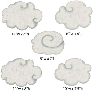 Cloud Wall Stickers from Classic Nursery Collection (color: CHESTNUT)