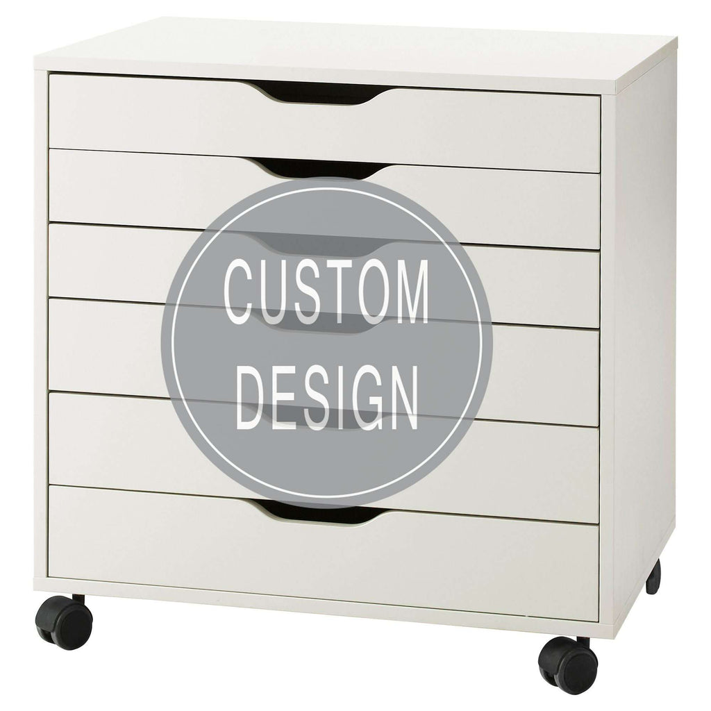 Customized Decals for IKEA Alex Drawer Unit (FURNITURE NOT INCLUDED)