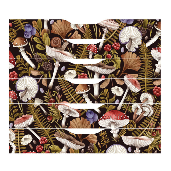 Decorative Skins for IKEA Alex Furniture - Mushroom & Toadstool Pattern