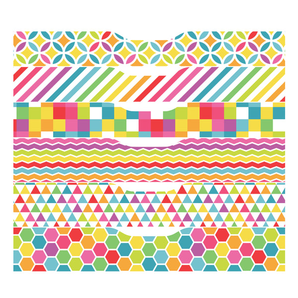 Decorative Rainbow Pattern Decals for IKEA Alex Furniture