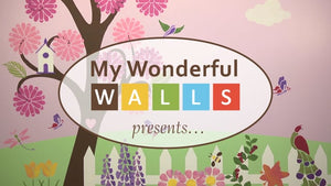 Splendid Garden Wall Mural Stencil Kit