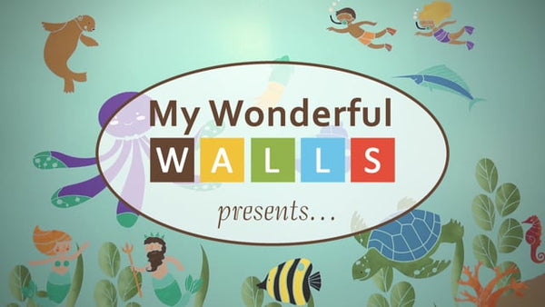 Under the Sea Theme - Ocean Wall Mural Stencil Kit