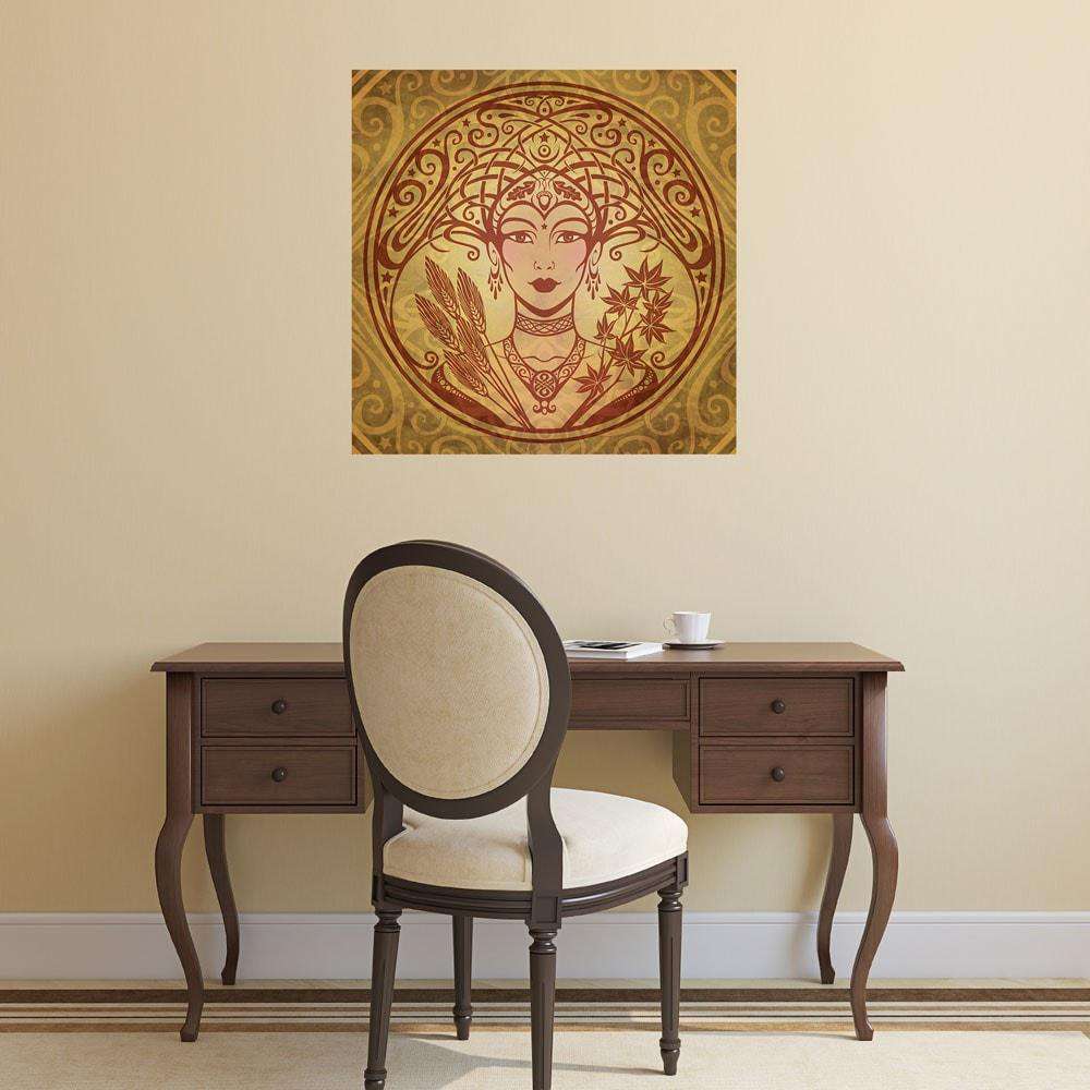 Autumn Graphic Art Print - Autumn Queen by Cristina McAllister