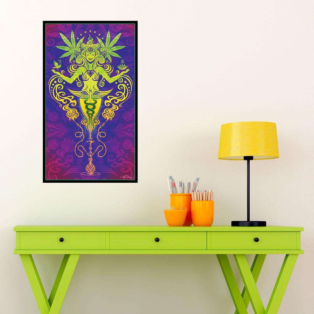 Cannabis Graphic Art  - Sacred Smoke by Cristina McAllister
