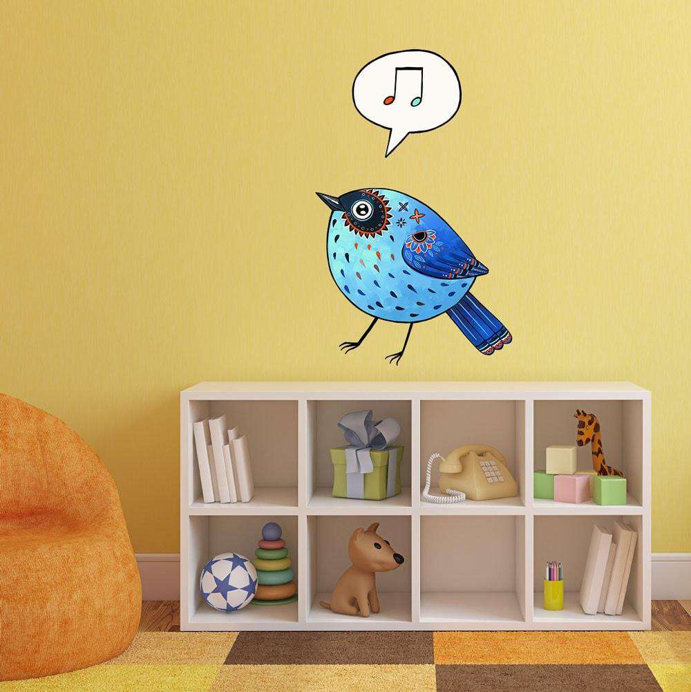 Animal Graphic Art Decal - Blue Bird by Indre Bankauskaite