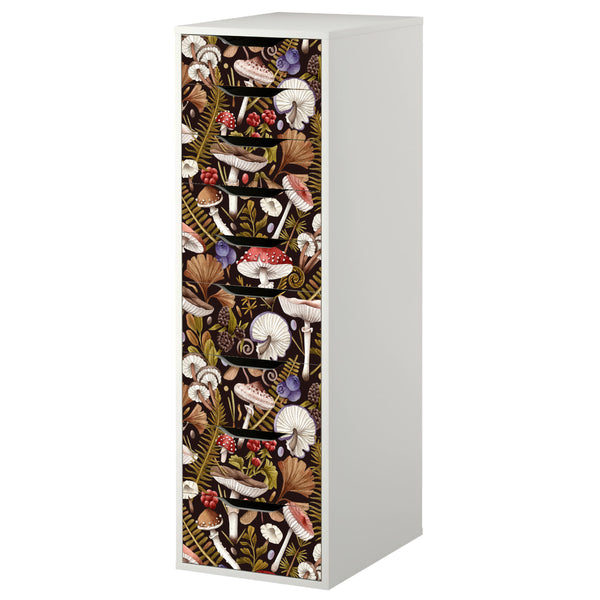 Decorative Skins for IKEA Alex Furniture - Mushroom & Toadstool Pattern