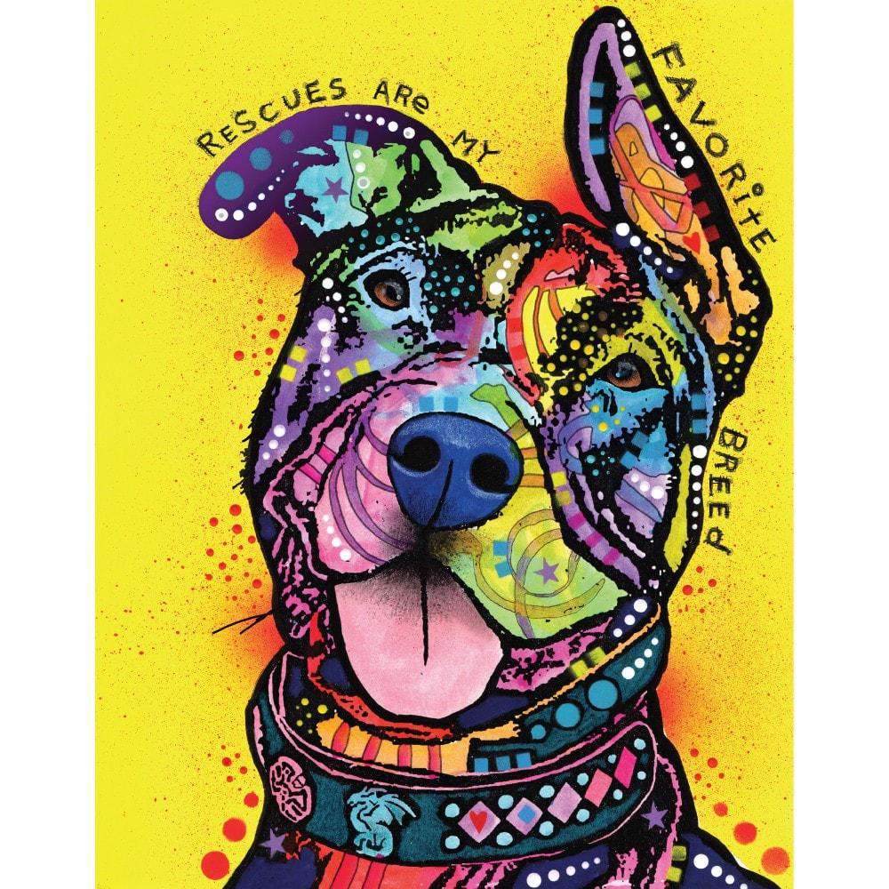 Pit Bull Splash Art Decal - My Favorite Breed by Dean Russo