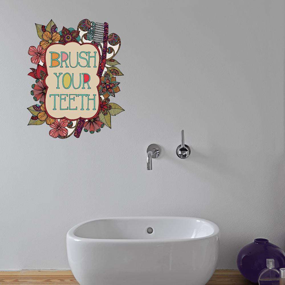 Brush Your Teeth Wall Decal by Valentina Harper