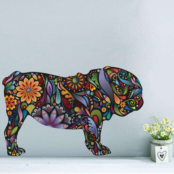 English Bulldog Dog Decal Wall Sticker