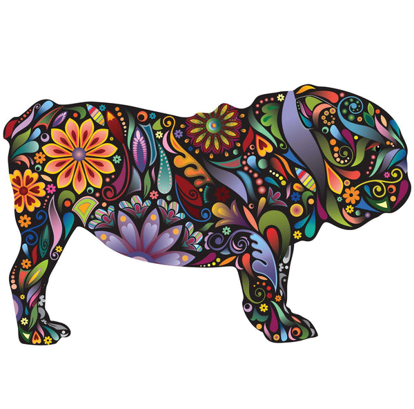 English Bulldog Dog Decal Wall Sticker