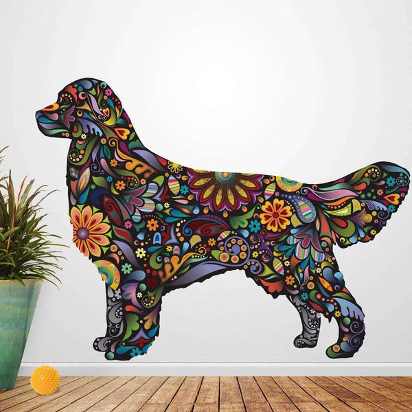Golden Retriever Dog Decal Wall Sticker