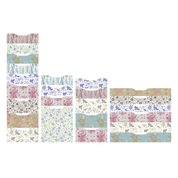 Toile Pattern Decals for IKEA Alex Furniture