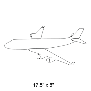 Airliner Stencil