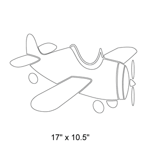 Airplane Wall Stencil