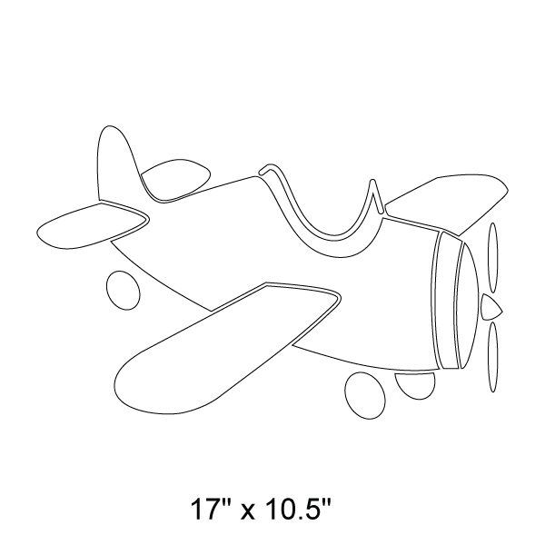 Airplane Wall Stencil