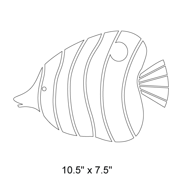 Angelfish Stencil
