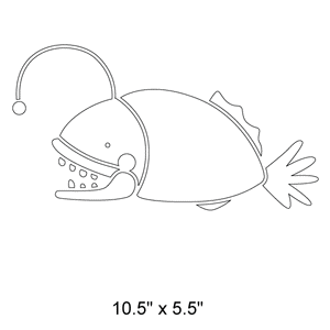 Angler Fish Stencil