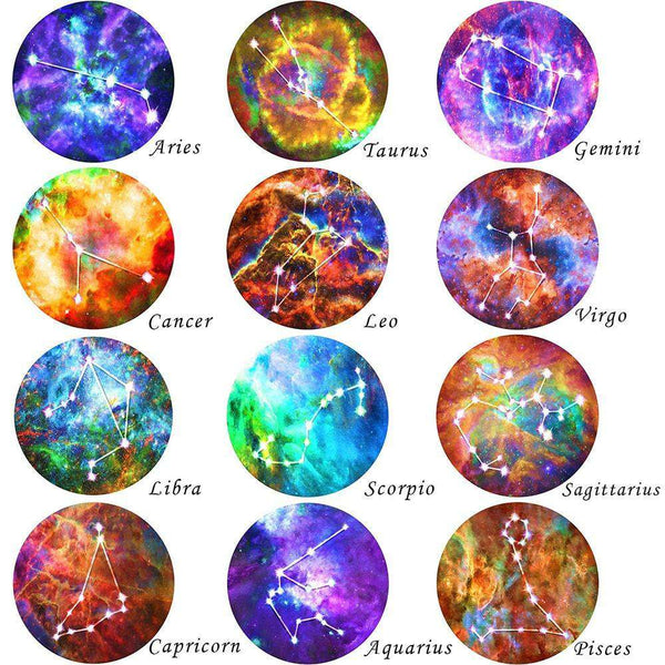 Zodiac Sun Signs Decal Set - 12 Constellations