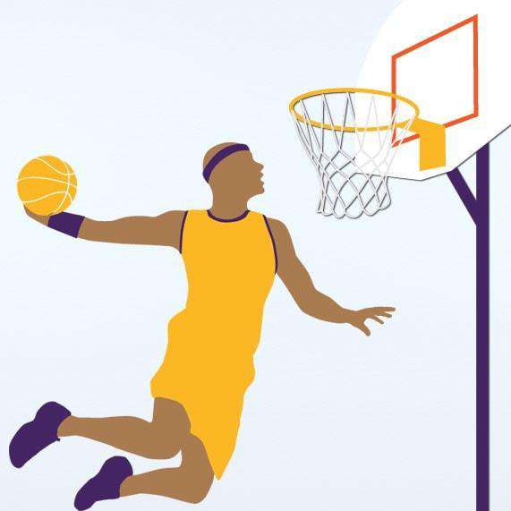 Basketball Wall Mural Stencil Kit - My Wonderful Walls