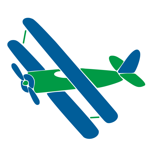 Biplane Stencil