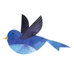 Blue Bird Decal