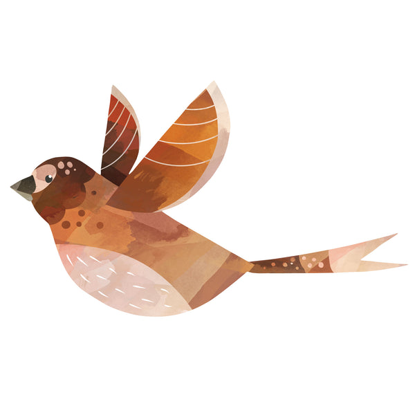 Brown Bird Decal