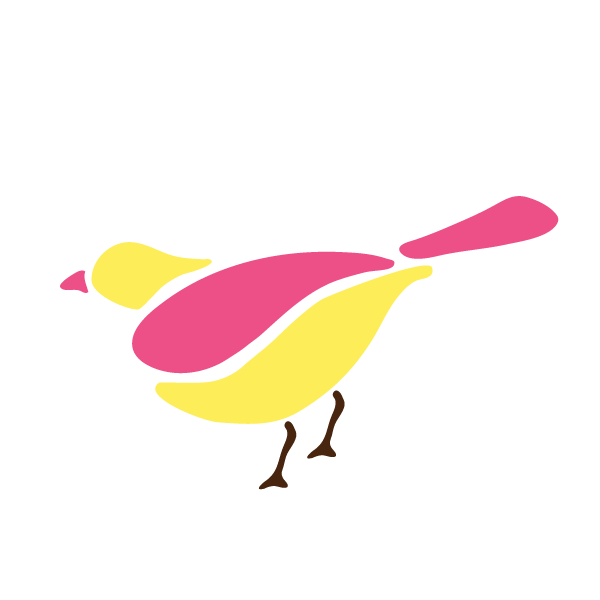 Perching Bird Stencil 2