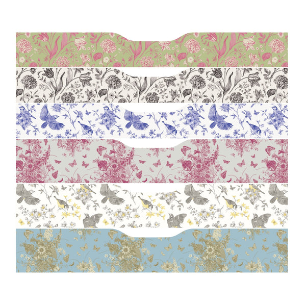 Birds & Butterflies Toile Pattern Decal Set for IKEA Alex Furniture - My Wonderful Walls