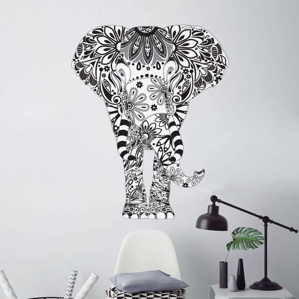 Grey Elephant Wall Sticker