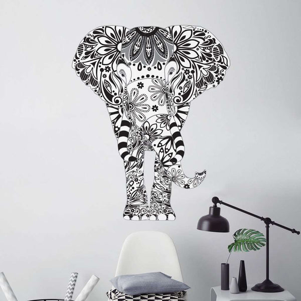 Grey Elephant Wall Sticker