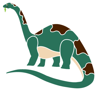 Brachiosaurus Dinosaur Stencil 1