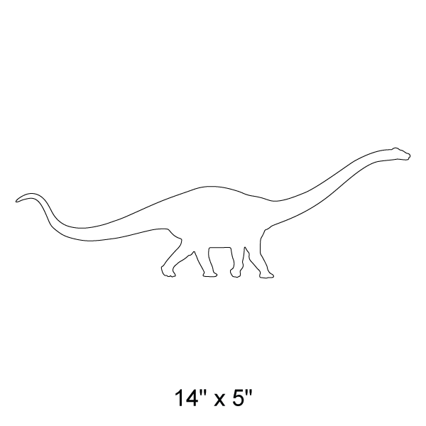 Brachiosaurus Dinosaur Stencil 2
