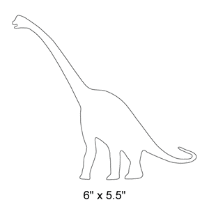 Brachiosaurus Dinosaur Stencil 3