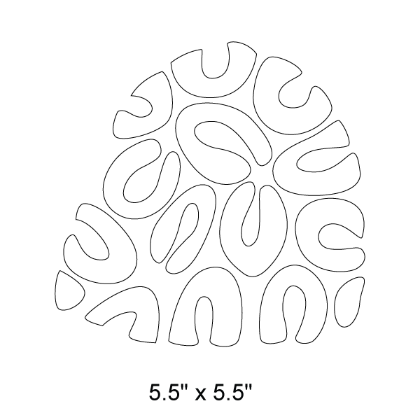 Brain Coral Stencil