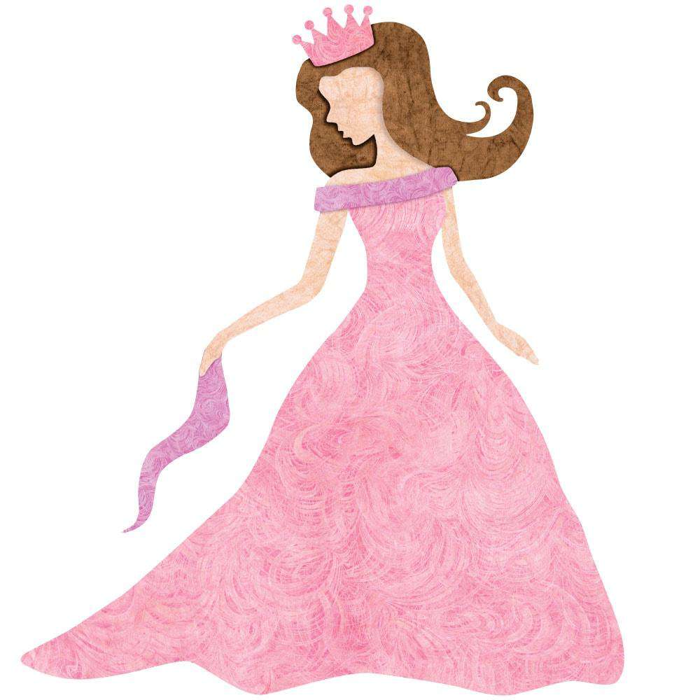 Princess Wall Sticker (Fair/Brunette)