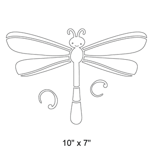 dragonfly wall stencil