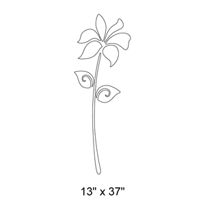 Giant Flower Stencil 1